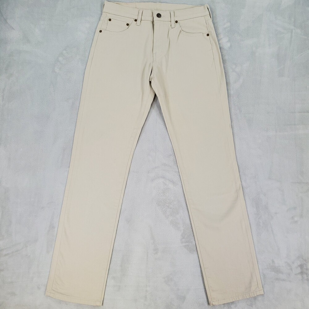 Levis 511 Chino Pants Mens 30x32 Slim Fit Ivory Stretch 5 Pocket Casual NWOT